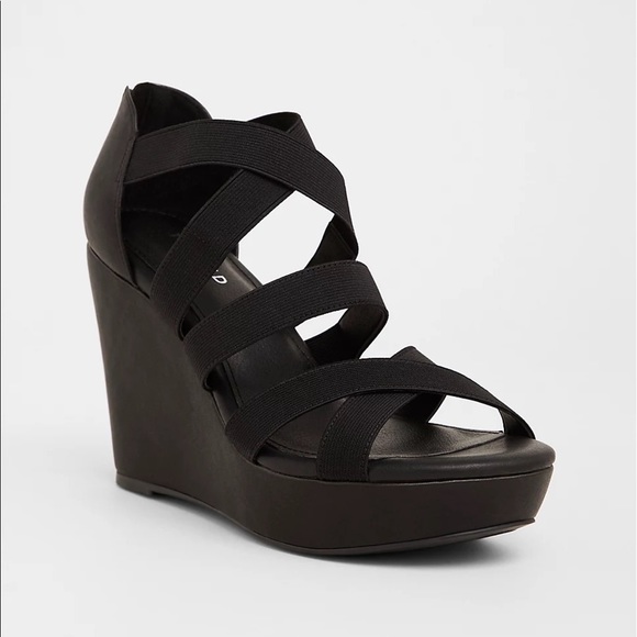 torrid Shoes - New Torrid Black Wedge Sandals